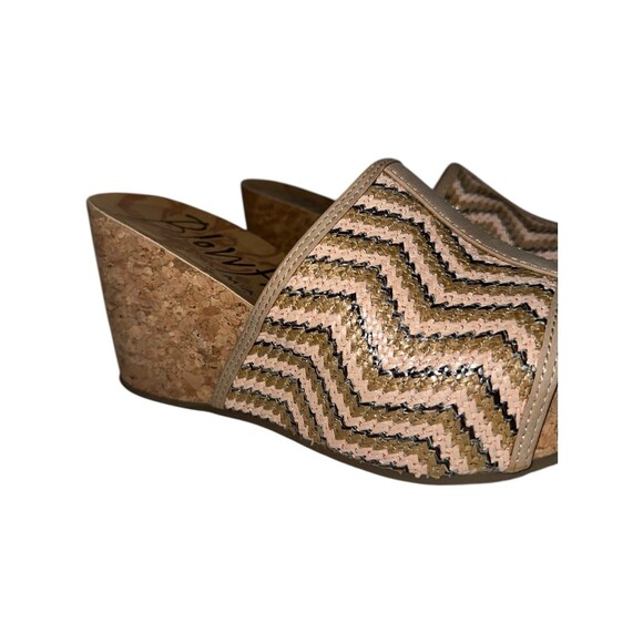 Blowfish Malibu Wedge Sandals Women’s 8 Cork Platform Slip On Coastal Cowgirl - Picture 5 of 16